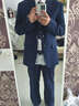 木村叔dk日系制服西裝外套男士春季中長(cháng)款西服紺色西服男西服套裝 紺色西服套裝（褲子+西服）MCS 2XL 曬單實(shí)拍圖