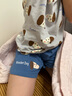 巴帝巴帝夏季嬰幼兒童純棉套裝男女寶寶短袖t恤短褲睡衣褲 灰藍小狗 140 曬單實拍圖