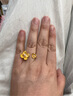 周生生黃金戒指足金山茶花戒指生生有囍結婚三金女款90230R定價(jià) 15圈 曬單實(shí)拍圖