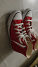 匡威（Converse）官方 All Star七夕男女美拉德高幫帆布鞋紅色101013 101013/紅色 37 曬單實拍圖
