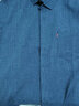 恒源祥棉麻長(cháng)袖襯衫男士高端亞麻大碼免燙襯衣中老年父親男裝秋裝上衣服 藍色 8812有口袋 3XL 185碼【建議175-190斤】 曬單實(shí)拍圖