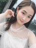 QPQK復(fù)古和田玉耳夾女士耳環(huán)無耳洞新款耳飾高級(jí)感翡翠耳墜送媽媽禮物 金青玉耳夾 10mm 曬單實(shí)拍圖