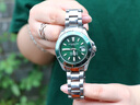 STUHRLING【官方旗艦】施圖靈綠色水鬼復古男表夜光深度防水腕表石英表 夜光綠色水鬼 3950A.3 曬單實拍圖