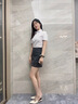 藤原印 高端工作服定制t恤短袖polo訂制翻領文化衫印logo企業(yè)衣服裝刺繡 白色 S 曬單實拍圖