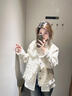 NICEBAD【官方正品】(原WORKSOUT)彩色波點小香風(fēng)外套潮流時尚 米白色(羽絨版) 常規(guī) S 曬單實拍圖