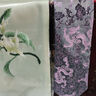 西祠宮坊蘇繡禮盒刺繡絲巾領(lǐng)帶套裝中國(guó)風(fēng)特色禮物送老外伴手禮 真絲圍巾款：淺綠白蘭+灰龍 曬單實(shí)拍圖