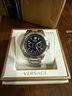范思哲（VERSACE）男表25年新品潮流多功能男士手表月相石英鋼帶手表/七夕禮物 VE0K00125 43mm 【2+2四年聯(lián)?！?曬單實(shí)拍圖