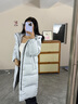 波司登（BOSIDENG）于適同款25新款羽絨服男女同款情侶長款寬松舒適連帽面包服外套 【店長推薦】淡灰藍(lán)|5979 S 160/84A 體重約110-125斤 曬單實拍圖