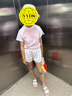 羽克兒童泳衣女童2025新款兩件套保守分體式中大童學(xué)生速干訓練泳裝 嫩粉色 160 (XL-建議150-160重75-90斤) 曬單實(shí)拍圖