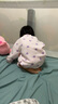 【兒童套裝】女童夏裝短袖套裝寶寶綿綢兩件套 F-G1紫色小兔七分套裝 100 曬單實(shí)拍圖