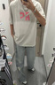 Shelley Jones淺藍色破洞毛邊牛仔褲男夏季新款美式高街痞帥百搭寬松休閑長褲子 淺藍色 XL [推薦120-140斤] 曬單實拍圖