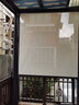紫葉（ziye）陽(yáng)臺電動(dòng)遮陽(yáng)卷簾戶(hù)外遮擋簾防風(fēng)防雨遮陽(yáng)簾遮光隔熱防曬窗簾 （半遮光 5%開(kāi)孔）10平方米 曬單實(shí)拍圖