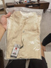 啄木鳥（TUCANO）高端亞麻立領短袖t恤男士夏季薄款中國風寬松上衣復古半袖體恤 麻色 XL 適合體重125-140斤 曬單實拍圖