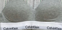 Calvin Klein內(nèi)衣【明星同款摩登引力帶】女士ck無(wú)鋼圈軟支撐美背文胸QF7059 P7A-椰青灰 M 推薦75B-85A 曬單實(shí)拍圖