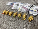 周六福七夕禮物  黃金吊墜男女款葫蘆兄弟聯(lián)名5D硬金琺瑯足金掛墜 定價 四娃(綠)-1.15g 曬單實(shí)拍圖