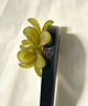 山頭林村發(fā)簪新中式綠色綠色花朵發(fā)簪新中式清冷木簪子漢服頭飾馬面裙高級 .綠花+白花 曬單實(shí)拍圖