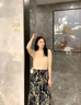 佐敘冰感t恤女2025夏季新款寬松圓領(lǐng)7分袖撞色明線(xiàn)裝飾休閑百搭燈籠袖 粉色 S (80-100斤) 曬單實(shí)拍圖