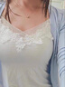 晨芙莫代爾吊帶背心女夏季西裝內搭性感蕾絲打底衫短款美背彈力棉上衣 白色 L 建議98-106斤 曬單實(shí)拍圖