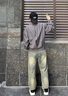 奧康男鞋夏季2025新款一腳蹬布鞋男士透氣輕便百搭板鞋男厚底增高潮鞋 棕色 41 曬單實(shí)拍圖