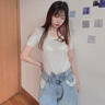 簡(jiǎn)云無(wú)痕莫代爾短袖t恤女士?jī)?nèi)搭純色打底衫基礎(chǔ)打底上衣薄款內(nèi)衣夏季 曬單實(shí)拍圖