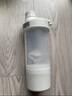 樂(lè)扣樂(lè)扣（LOCK&LOCK）搖搖杯580mL+170mL儲(chǔ)存盒塑料杯運(yùn)動(dòng)健身水杯 灰色 曬單實(shí)拍圖