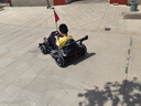 杜莎菲尼兒童漂移卡丁車(chē)米國隊長(cháng)電動(dòng)車(chē)極速20km/h遙控兒童節六一生日禮物 烤漆灰+頭盔護具 曬單實(shí)拍圖