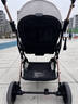ANGI BABY嬰兒車高景觀雙向可坐可躺0-3歲嬰兒推車一鍵折疊遛娃神器推車 卡其色【雙向+減震+可坐可躺】 透氣靠背輕便可折疊舒適溜娃車 曬單實(shí)拍圖