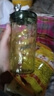 玻璃吸管水杯新款高顏值小熊吸管杯辦公室家用鉆石杯可愛創(chuàng)意杯子 鉆石小熊【綠色】 330ml 曬單實(shí)拍圖