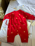 babylove嬰兒連體衣春季純棉0-6個月初生兒滿月寶寶拜年衣服新生兒哈衣 曬單實拍圖