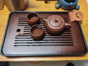 京東京造 茶盤茶托盤 千川胡桃色儲水竹木功夫茶具家用客廳簡約茶盤 曬單實(shí)拍圖