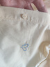 茵曼通勤壓褶泡泡袖全棉襯衫夏季女裝翻領(lǐng)刺繡襯衣上衣 嫩黃色  M 曬單實(shí)拍圖