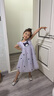 戴維貝拉（DAVE＆BELLA）兒童連衣裙夏裝女童洋氣公主裙女寶條紋裙子童裝 曬單實(shí)拍圖