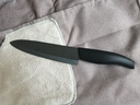 SINOCERA陶瓷刀日式廚師刀生肉刀切肉切菜 免磨不生銹7寸廚刀 7英寸陶瓷刀 黑刃黑柄 不帶刀鞘 曬單實(shí)拍圖