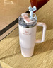 STANLEY巨無(wú)霸吸管杯大容量辦公車(chē)載不銹鋼杯子887ML糖霜淺粉 七夕送禮 曬單實(shí)拍圖