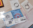 中國黃金足銀情侶戒指一對(duì)男女求婚純銀對(duì)戒七夕情人節(jié)生日禮物送女友老婆 交織定情情侶戒指【京速達(dá)】 曬單實(shí)拍圖