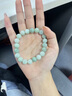 中國黃金China Gold玉石翡翠手串女冰透玉轉(zhuǎn)運珠手鏈生日禮物送女友媽媽老婆結(jié)婚紀念 翡翠手串+證書禮盒 曬單實拍圖