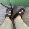 森馬拖鞋男夏季2026新款外穿耐磨舒適踩屎感一字拖二合一厚底沙灘涼鞋 黑色 40-41 曬單實(shí)拍圖
