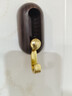 皓梵潔掛鉤免打孔粘鉤藝術(shù)原木強力入戶(hù)玄關(guān)鑰匙掛鉤無(wú)痕承重力強創(chuàng  )意 胡桃木色萬(wàn)向掛鉤4只裝 曬單實(shí)拍圖