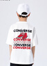 Converse匡威童裝男童短袖T恤夏季新款圓領(lǐng)透氣舒適中大童涼感上衣t恤 羽白色 160 /80 【建議身高158-170cm】 曬單實(shí)拍圖