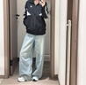 adidas經(jīng)典寬松運(yùn)動夾克外套男女春季新款阿迪達(dá)斯官方三葉草 炭黑/黑色/白色   L 曬單實拍圖