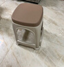 侑家良品 【4個裝】家用塑料凳子加厚成人高凳簡約簡易板凳加固耐磨卡其色 曬單實拍圖