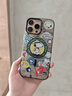康思琦新款卡通史努比標(biāo)簽適用iPhone15磁吸手機(jī)殼蘋果16磨砂13防摔硅膠11promax全包12男女14plus保護(hù)套 黑色【磁吸殼】背包史努比 iPhone 16 曬單實(shí)拍圖