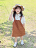 GUYN女童夏裝連衣裙2025新款小女孩假兩件裙子寶寶童裝兒童背帶公主裙 120碼適合身高105-115厘米 曬單實拍圖