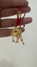 中國(guó)黃金（CHINA GOLD）平安鎖黃金項(xiàng)鏈男女足金吊墜長(zhǎng)命鎖掛墜情人節(jié)送生日禮物嬰兒寶寶 【京速達(dá)】平安鎖吊墜【紅繩】約1.5g 曬單實(shí)拍圖