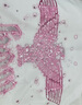 BOY LONDON【暗夜星辰】 秋季情侶款短袖燙鉆粉色老鷹T恤 N01003 白色 M 曬單實拍圖