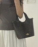 COACH/蔻馳 Hanna系列女包磁扣開(kāi)合時(shí)尚手提單肩斜挎包水桶包 胡桃木色CAF16IMXAQ 曬單實(shí)拍圖