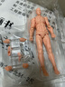 SHF關(guān)節可動(dòng)figma青年小孩素體漫畫(huà)人體模型裝飾擺件人偶美術(shù) 膚色男款 曬單實(shí)拍圖