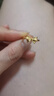 周六福（ZLF）  黃金戒指女款足金蝴蝶結活口戒指溫柔少女心 計價(jià) 9號-2.71g 曬單實(shí)拍圖