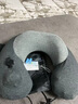 戶(hù)璃德國旅行按壓充氣U型枕便攜吹氣靠枕頭脖枕U形護頸枕高鐵飛機睡覺(jué) 【深灰色】二合一充氣U型枕 曬單實(shí)拍圖
