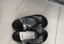 樸西休閑人字拖鞋女夏季薄底外穿夾腳防滑時尚百搭涼拖鞋海邊沙灘鞋 珍珠黑 36-37 曬單實拍圖